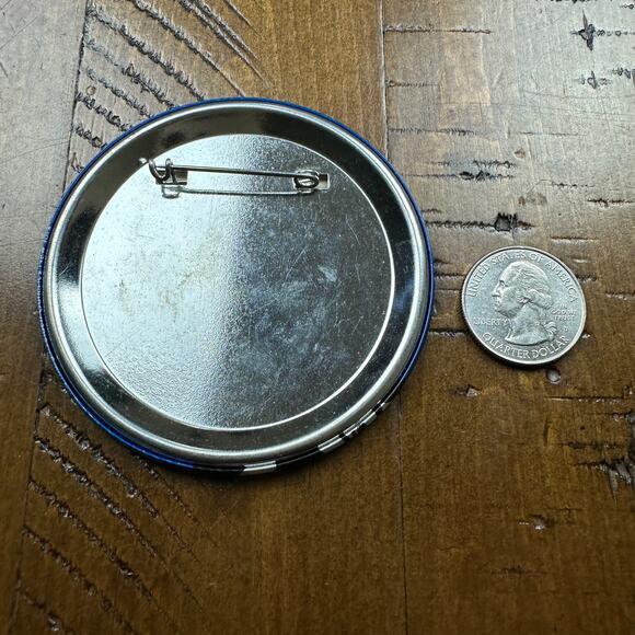 Jerry Lewis Vintage 80's Labor Day Telethon Pinback Button Shiny Great Condition - Picture 2 of 2